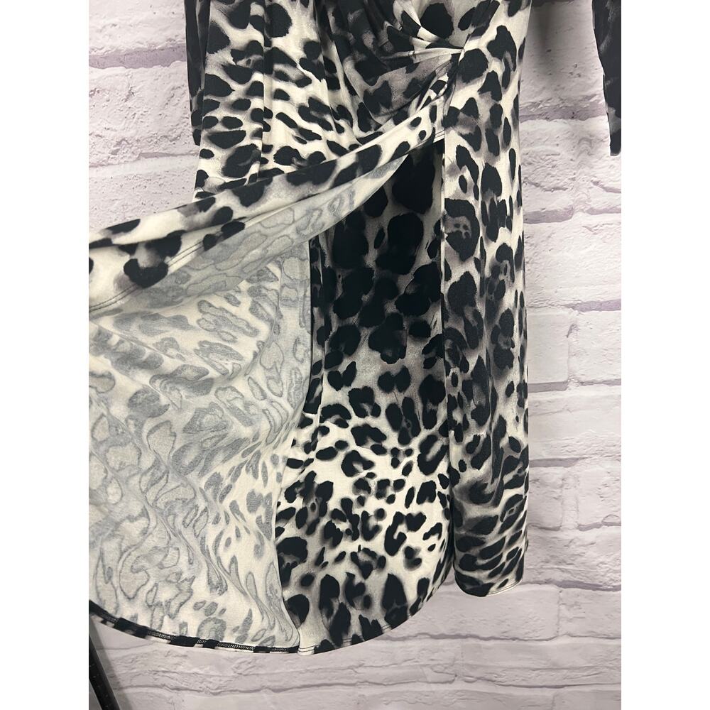 Tommy Bahama Black and White Animal Print Midi Dress - Picture 4 of 10